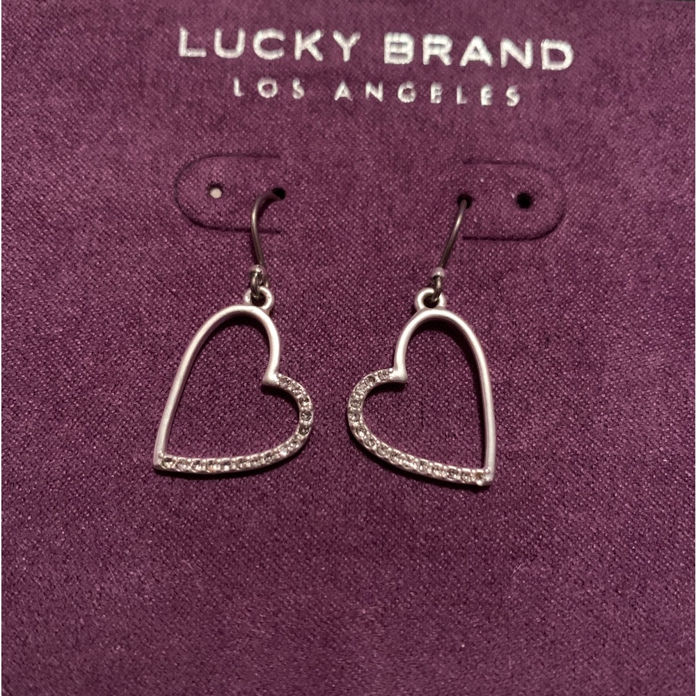 Lucky Brand 🍀 Heart Earrings